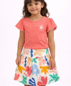 Alternative view of Conjunto Saia Shorts Brandili